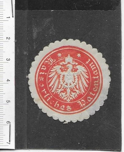 Seal stamp german empire - german,