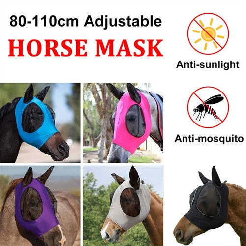 Horse spandex fly mask hood - horse,