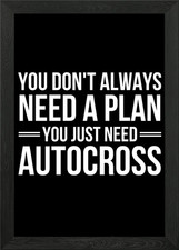 need autocross Framed Wall Art