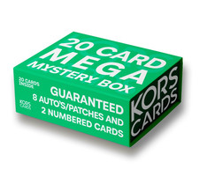 20 CARD MYSTERY FOOTBALL / SOCCER BOX - 8 GUARANTEED AUTO'S/PATCHES + 2 NUMBERED