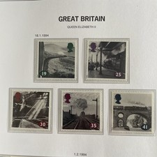 Trains-Railways MNH Great Britain-1994 set complete
