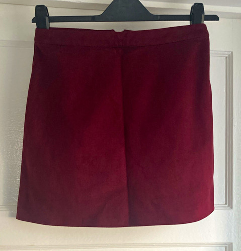 Primark burgundy mini skirt - burgundy,