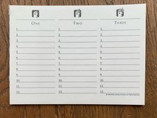 50 UNUSED 1988 SCATTERGORIES