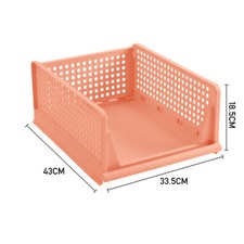 Stackable Plastic Wardrobe Drawer Units Clothes Organizer Closet Storage Boxes