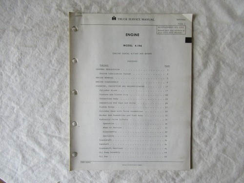 International truck 196 - truck, 4-196