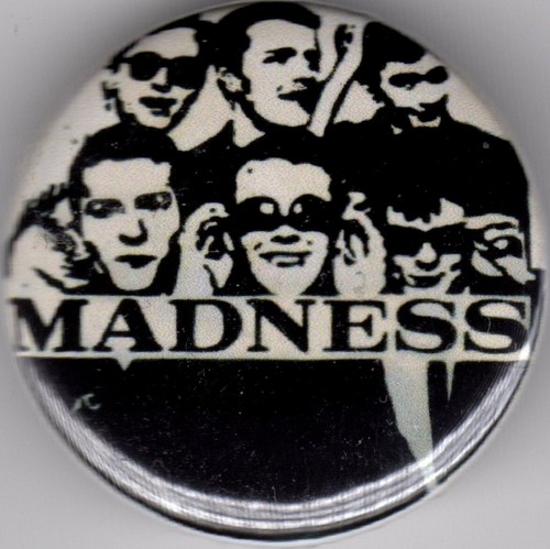 Madness pin button badge - pin, 25mm