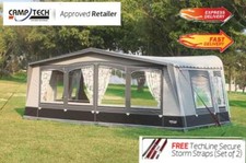 2025 Camptech Buckingham DL 3m Luxury Seasonal Caravan Awning(FREE STORM STRAPS)