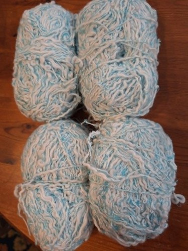 White blue boucle - 50,