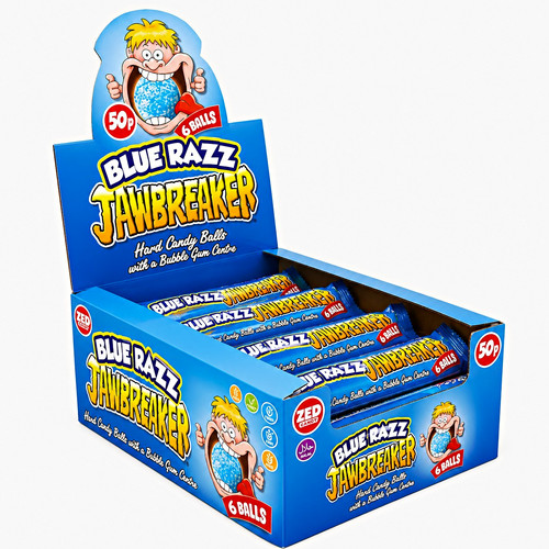 Zed candy blue razz jawbreaker - candy,