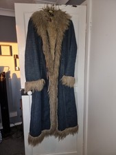 MISS SIXTY LONG FAUX FUR DENIM