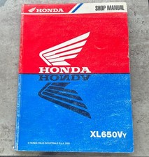 GENUINE HONDA XL650VY DEALERS WORKSHOP MANUAL 2000. FREE U.K. POSTAGE.