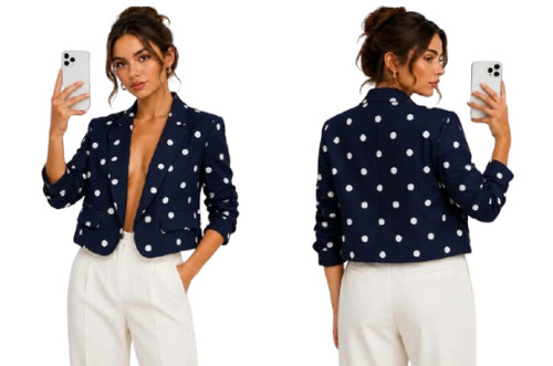 Ladies polka dot cropped - ladies,