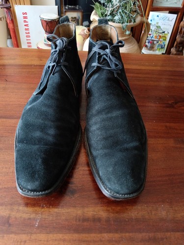 Grenson england black suede - england,