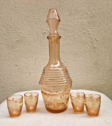 Vintage art deco decanter - vintage,