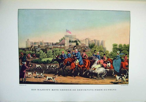 Old vintage print - print, king