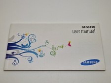 New/Old Stock English Samsung GT-S3350 User Guide 3UKPOST