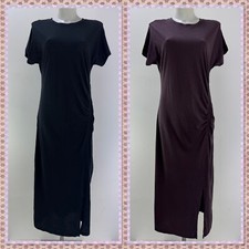 Ladies New Ex M&S Cotton Blend  Midi Dress Size  6 8 10 12 14 16 18