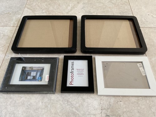 Glass wood photo frames - glass,