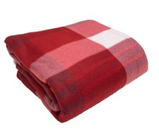 Tartan Throw Checked Large Polar Fleece Warm Soft Blanket Sofa Bed Travel Car