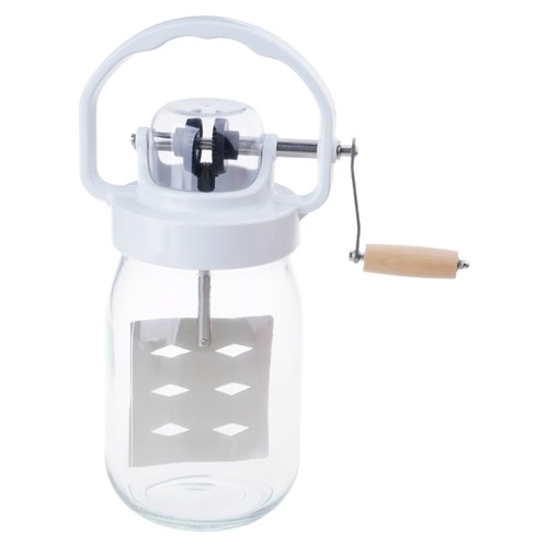 1500ml glass butter churner - glass,