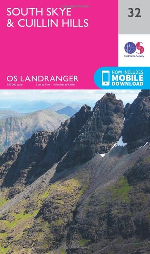 South skye cuillin hills map - &,