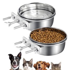 Anti-gnawing Pet Bowl Hanging Pet Feeder New Dog Cage Bowls  Pet