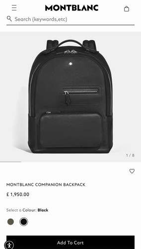 Montblanc companion backpack - montblanc,