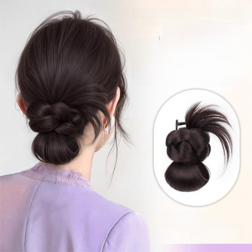 Synthetic hair bun claw - bun, clip