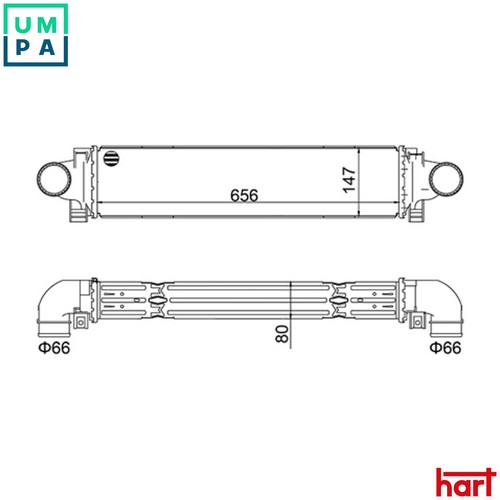 Charge air cooler - cooler, for
