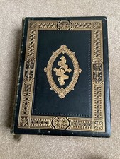 Antique Family Bible circa 1864 gold edged pages- Illustrated - Collins and Sons