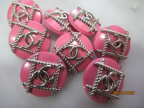 Chanel buttons pink - 8, mm,