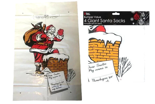 Large santa sacks value - x,