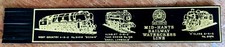 Mid Hants Railway 🚂 Watercress Line Black Leather Bookmark EXCELLENT FRONT! B32