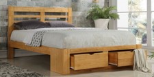 Wood wooden drawer bed
