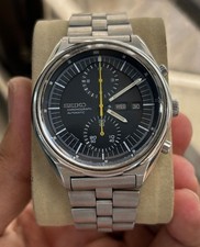 1977 Vintage Seiko Automatic 6138-3002 Jumbo Chronograph Japan Men's Wrist Watch