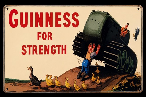12x8in metal sign guinness - 12x8in,