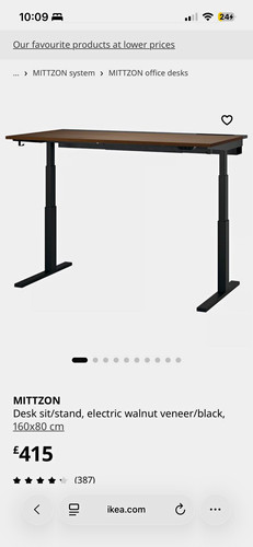 Ikea mittzon electric - electric, height