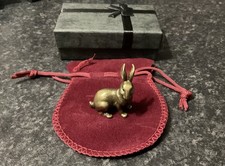 Lucky Miniature Brass Rabbit