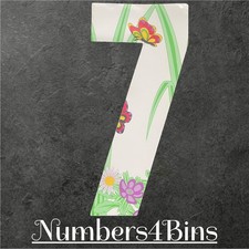 1x WHEELIE BIN STICKER NUMBER
