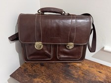 Vintage Brown Leather Satchel