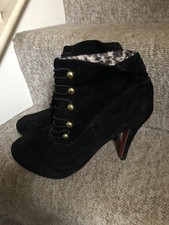 Victorian Style Boots Suede