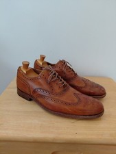 Grenson tan leather brogues - grenson,