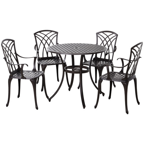 Cast aluminium seater - cast, 4-seater