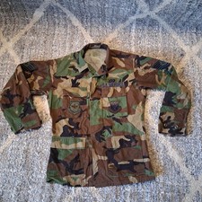 US Air Force Camo Jacket Coat Small Regular Woodland Camouflage 