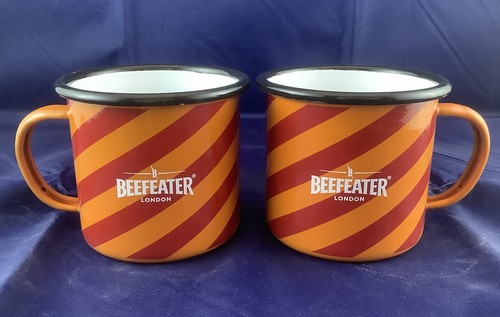 Beefeater gin striped enamel - striped,