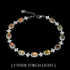 Silver Bracelet Opal Genuine