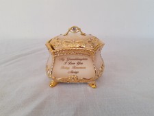 Heirloom Porcelain Music Box Granddaughter, i Love You Bradford Music Box