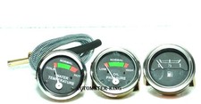 Massey Ferguson Gauge Set- Oil Pressure (Male), Temp, Fuel MF 35,50,65,135,150