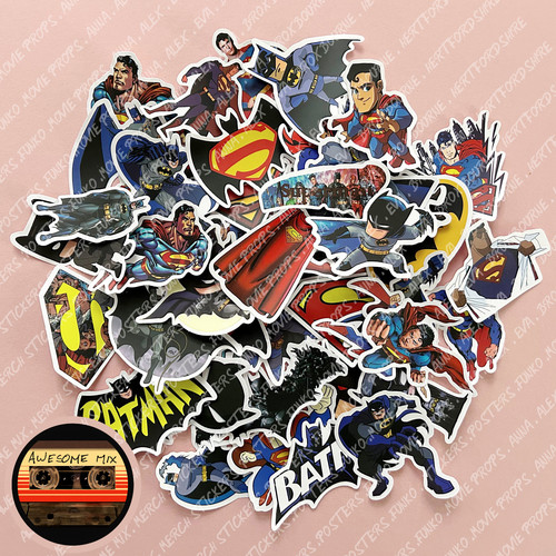 Superman batman stickers - 45,