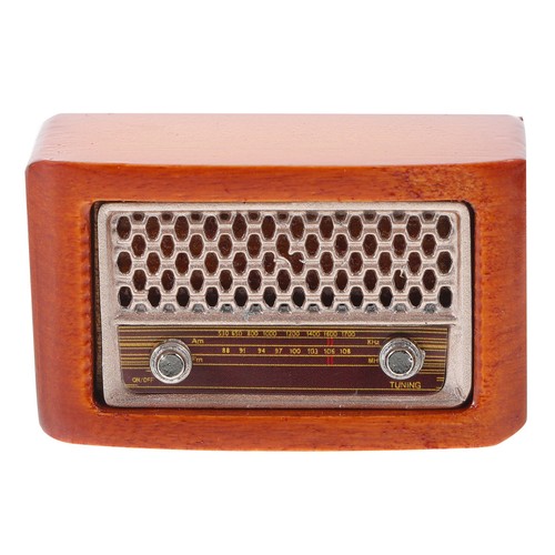 Old fashioned radio mini house - radio,